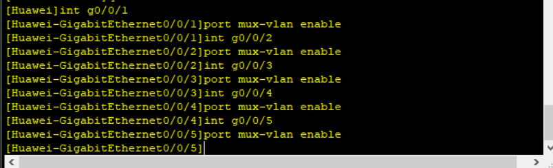 启用mux VLAN 启用mux VLAN